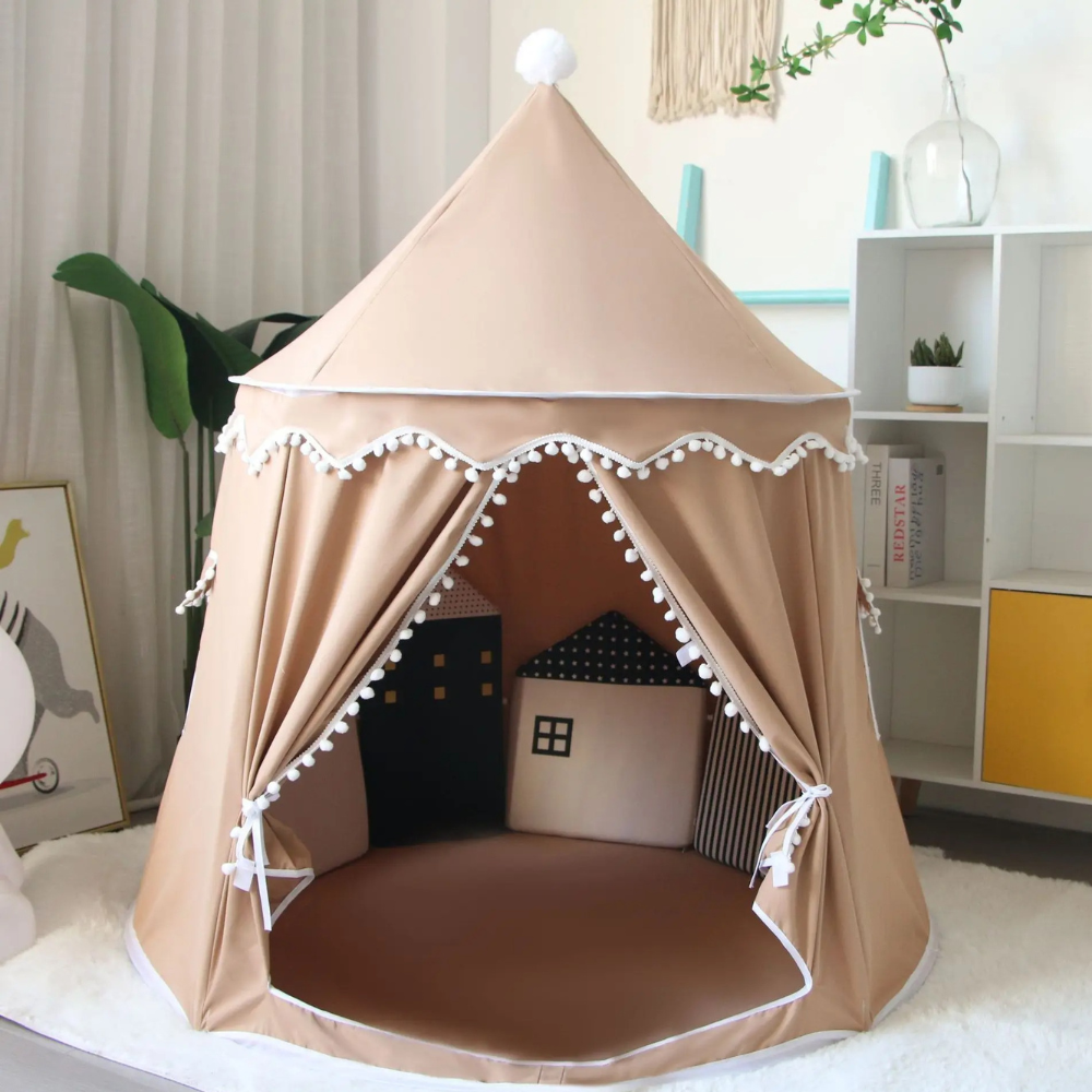 Kids' Indoor Princess Teepee Play Tent, 110 × 125 cm