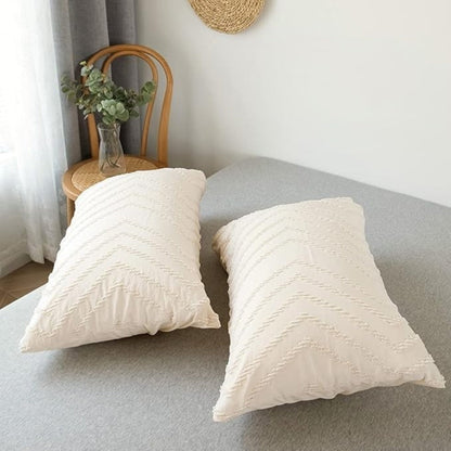 Chevron Pattern Plush Quilt Cover Set - 3 Piece Bedding Set