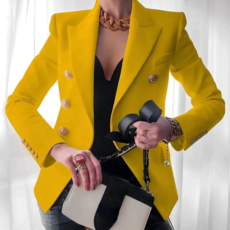Damen Strukturierter Schulterblazer