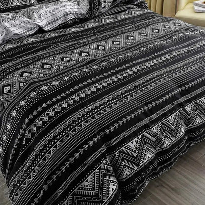 Modern Boho Bedding Set - Stylish Comforter Set for Cozy Bedroom Decor