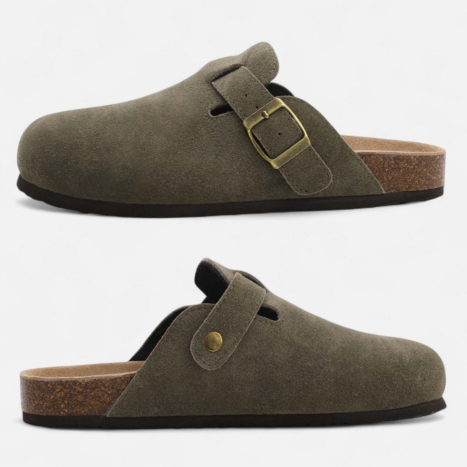 Home Herren Alltag Suede Mules Skulptierte Clogs
