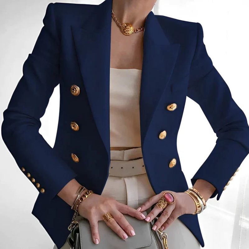 Damen Strukturierter Schulterblazer