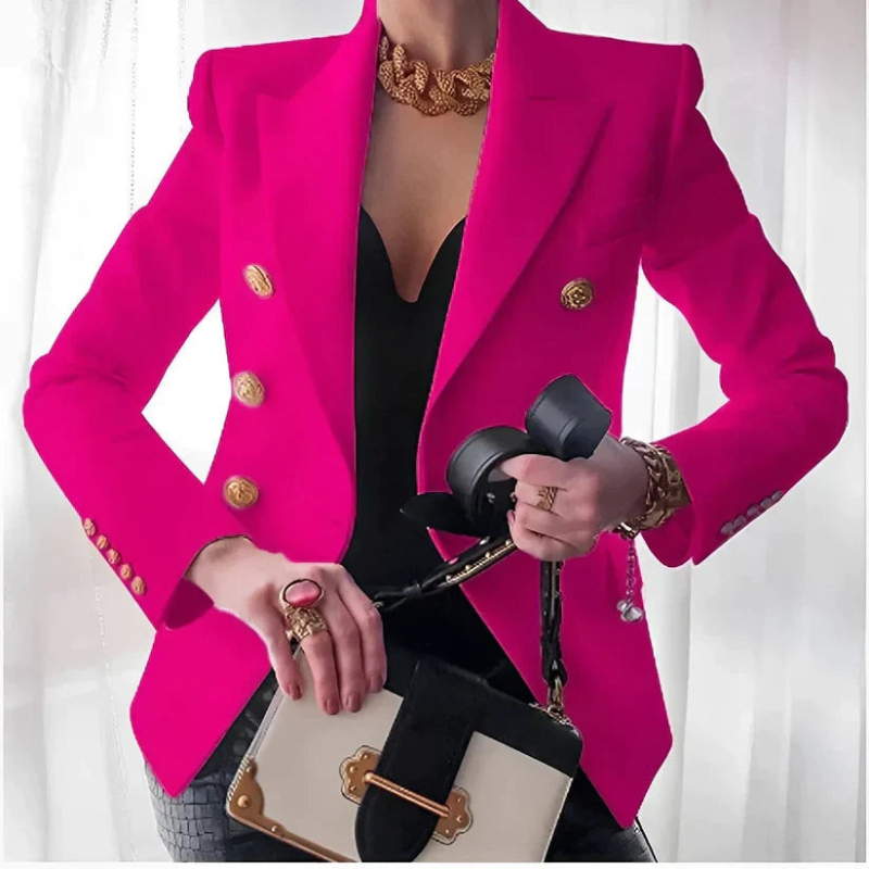 Damen Strukturierter Schulterblazer