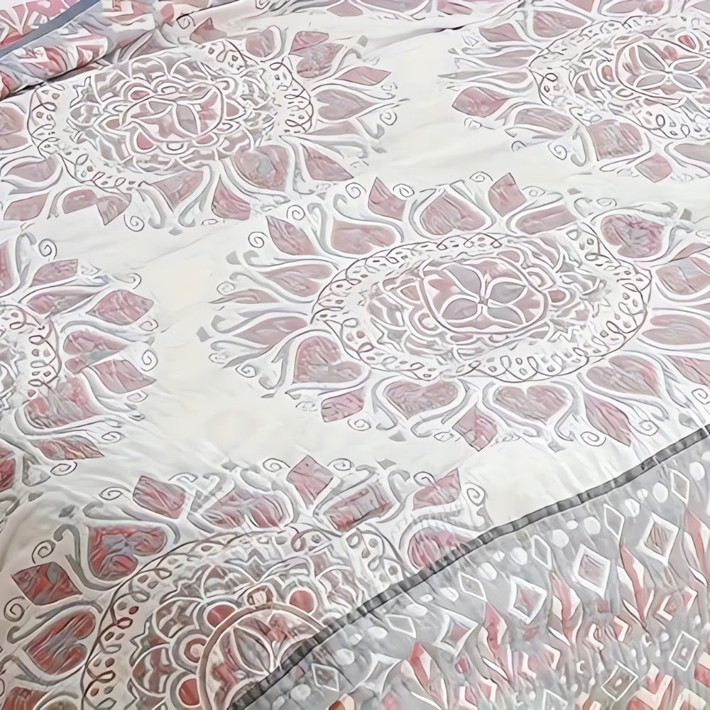 Plaid en coton floral confortable pour décoration intérieure et confort