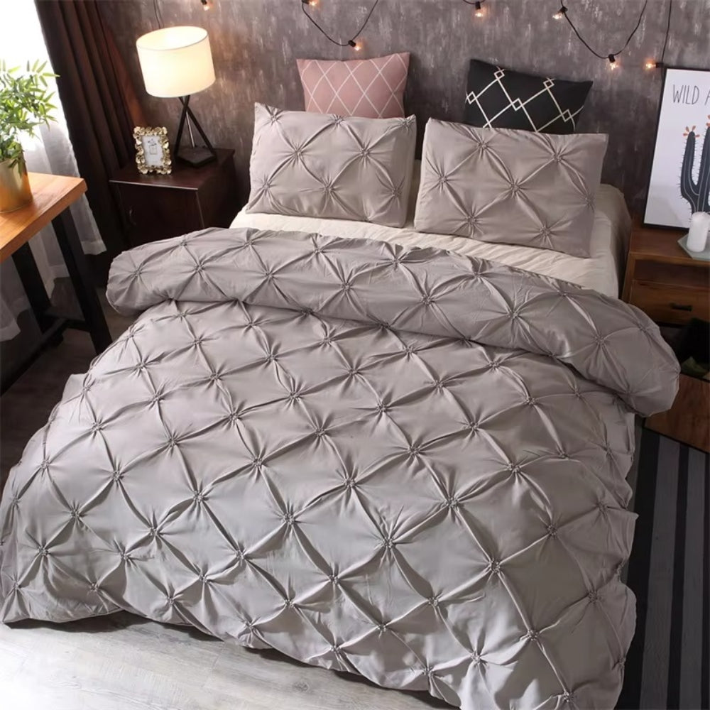 Airweave Pintuck 3-Piece Quilt Cover Set | Soft Bedding Set