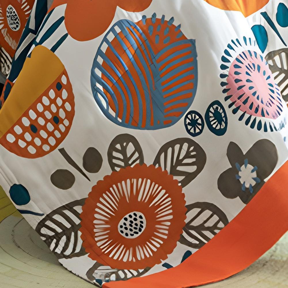 Plaid floral bohème pour une décoration intérieure douillette et des cadeaux