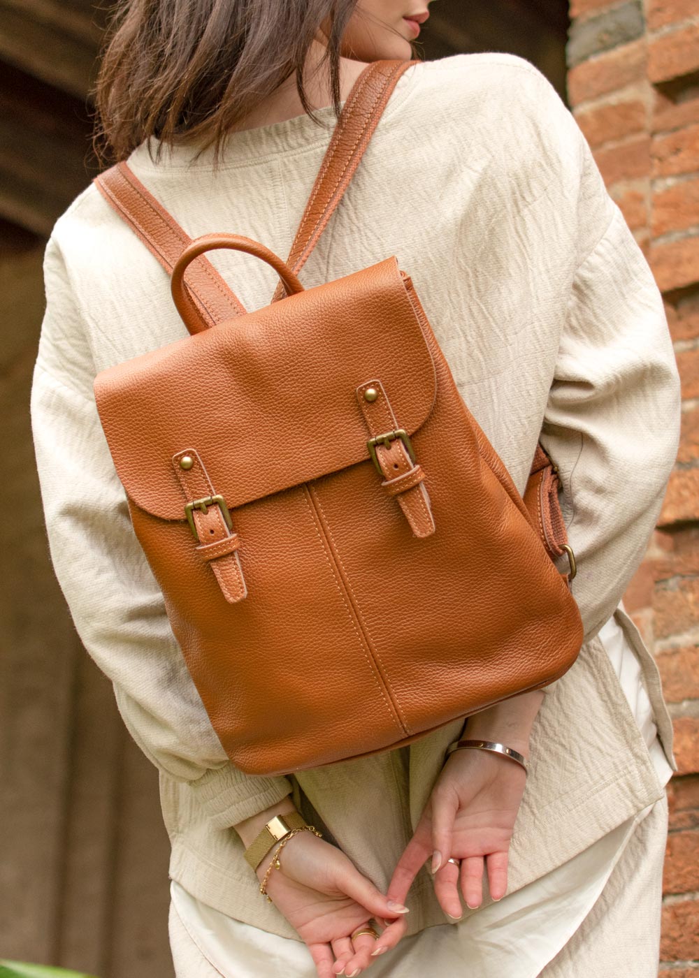 Voyager Leder-Rucksack