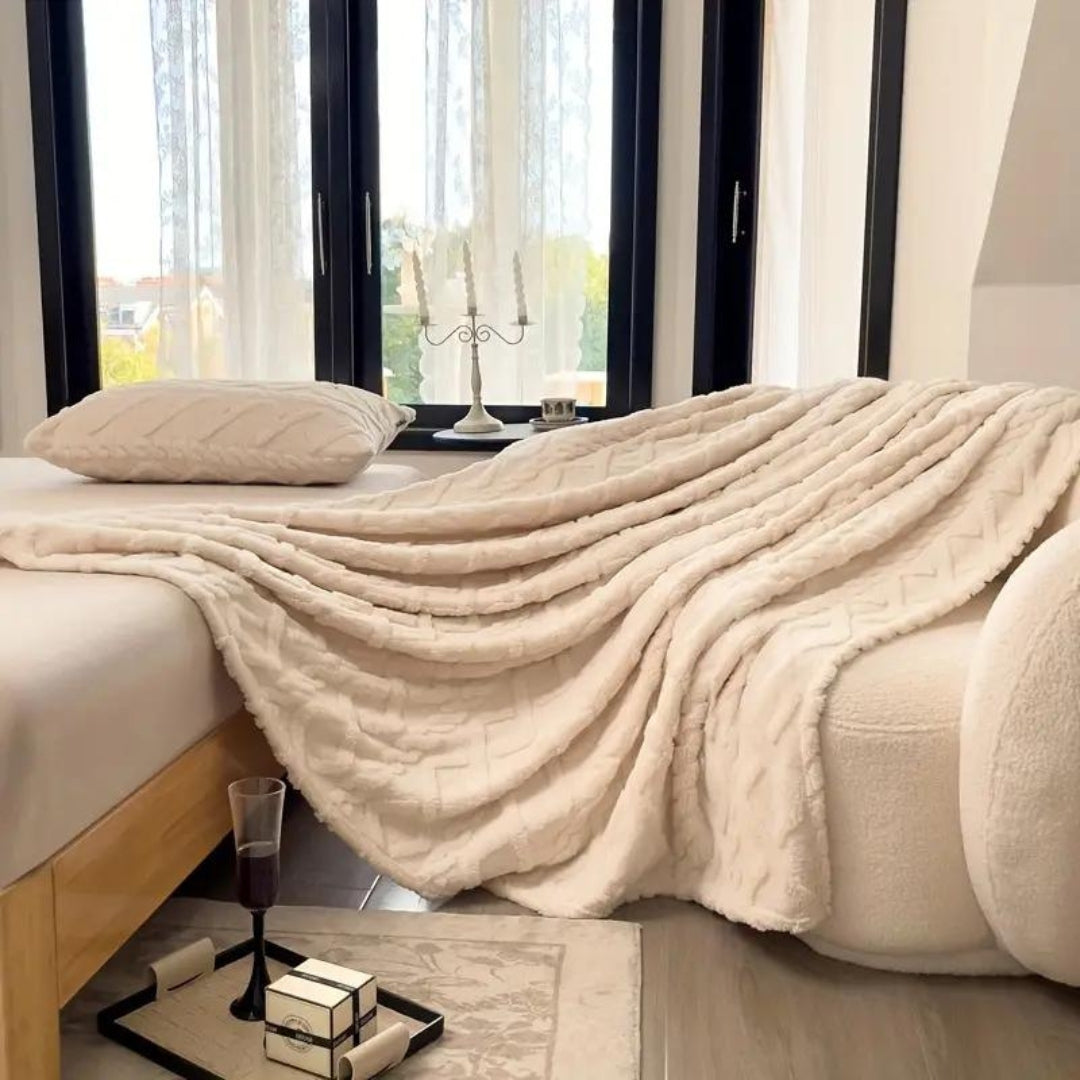 Gemütliche Cloud Haven Fleece-Wurfdecke für Wärme & Komfort