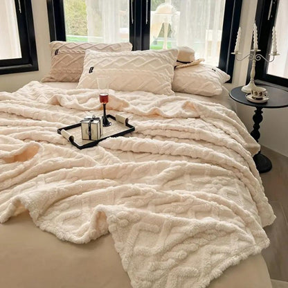 Cozy Cloud Haven Fleece Throw Blanket for Warmth & Comfort
