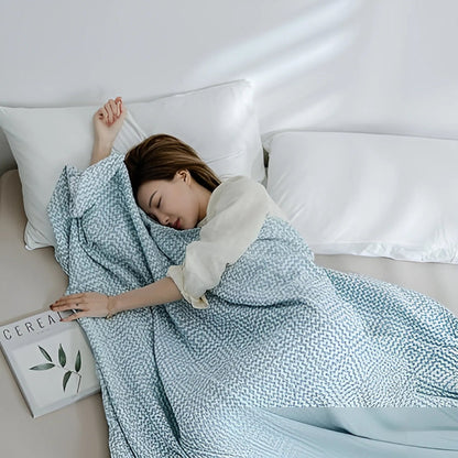 Soft Cotton Throw Blanket for Cozy Home Decor & Warmth