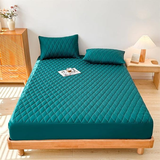 Premium Waterproof Fitted Sheet Set - Soft, Breathable & Durable