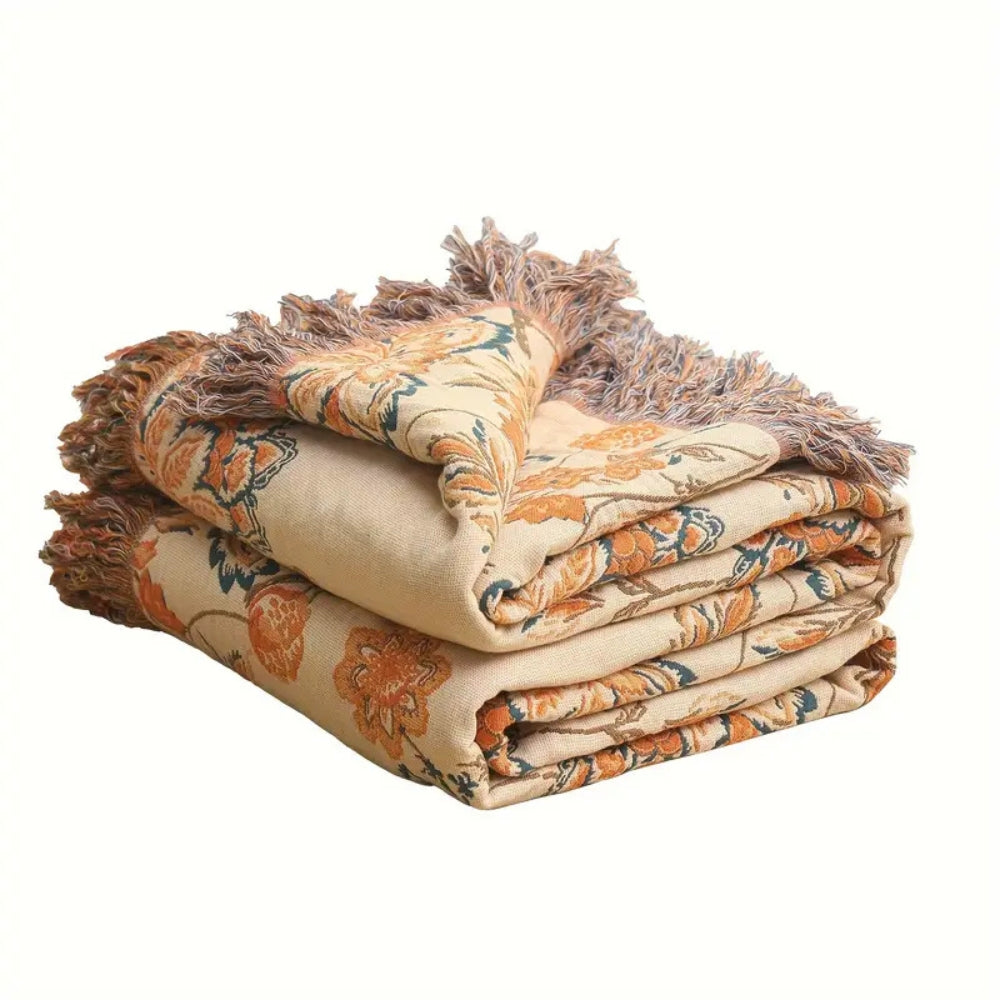 Gemütliche Boho rustikale Wurfdecke für Wohnkultur und Wärme