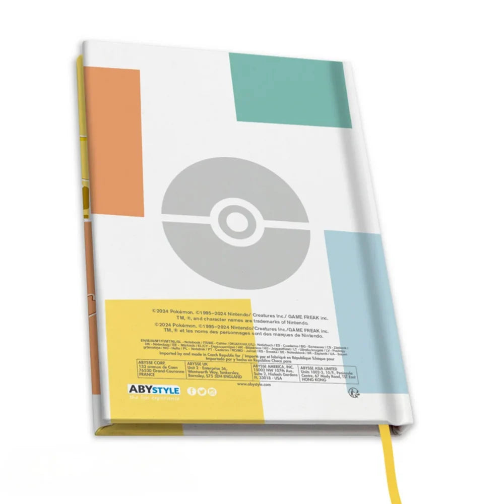 Pokémon Kanto Starters A5 Notebook - 180 Lined Pages