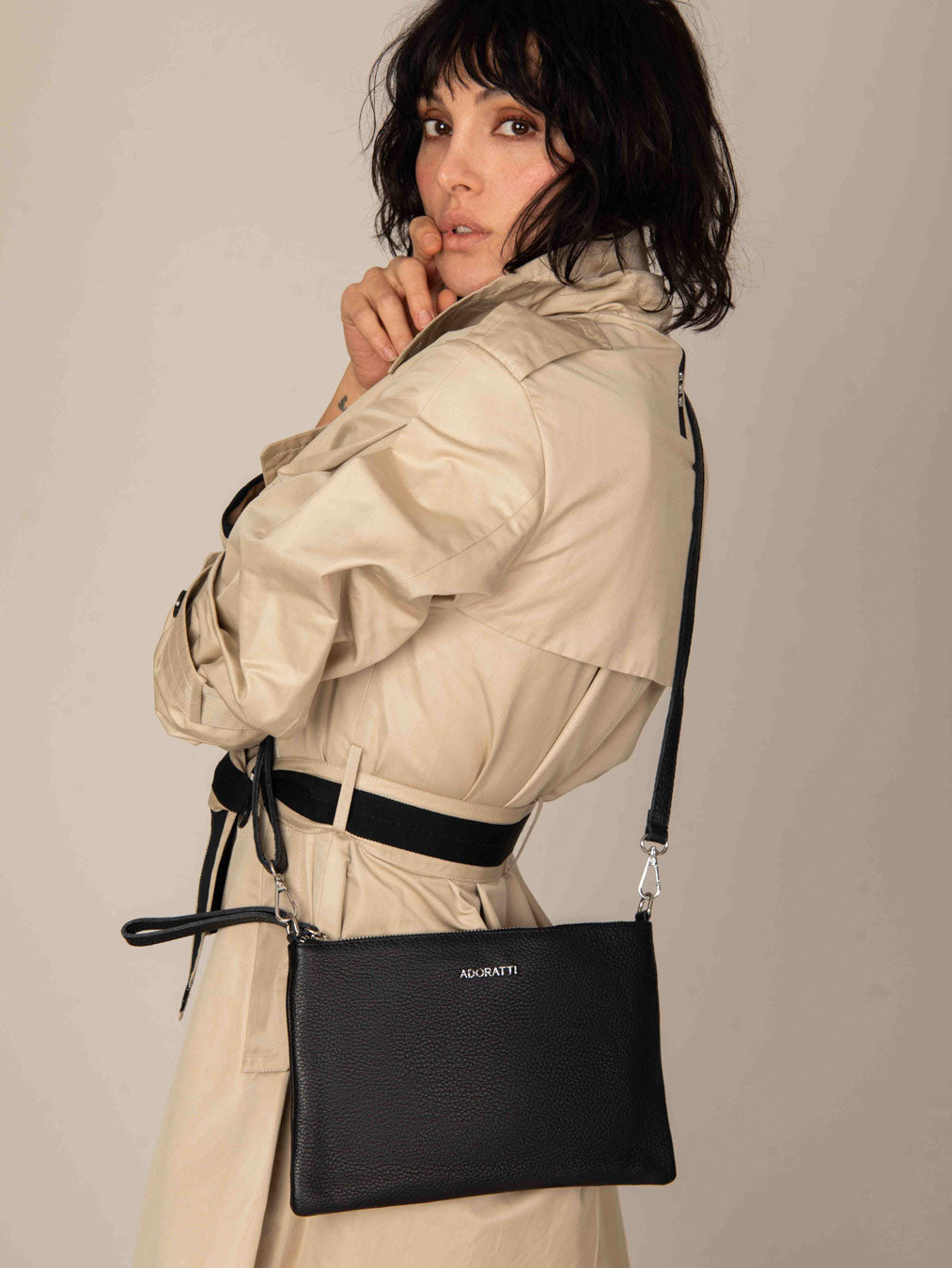 Eleganza Duo-Größe Leder-Clutch