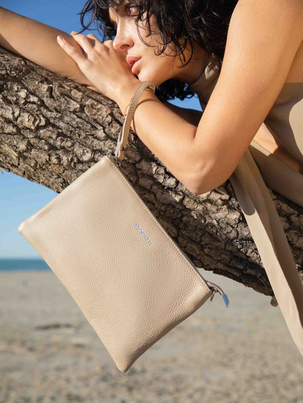 Eleganza Duo-Größe Leder-Clutch