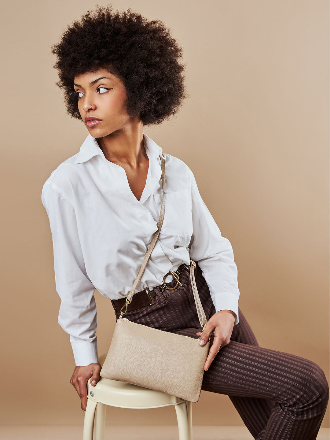 Eleganza Duo-Größe Leder-Clutch