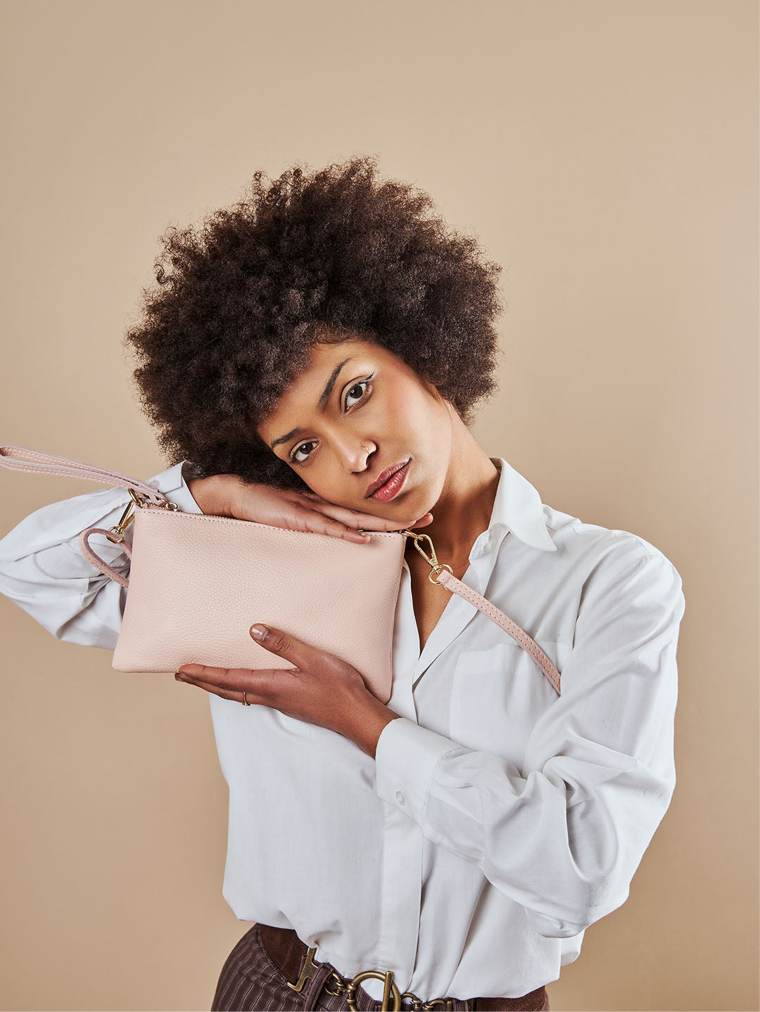 Eleganza Duo-Größe Leder-Clutch