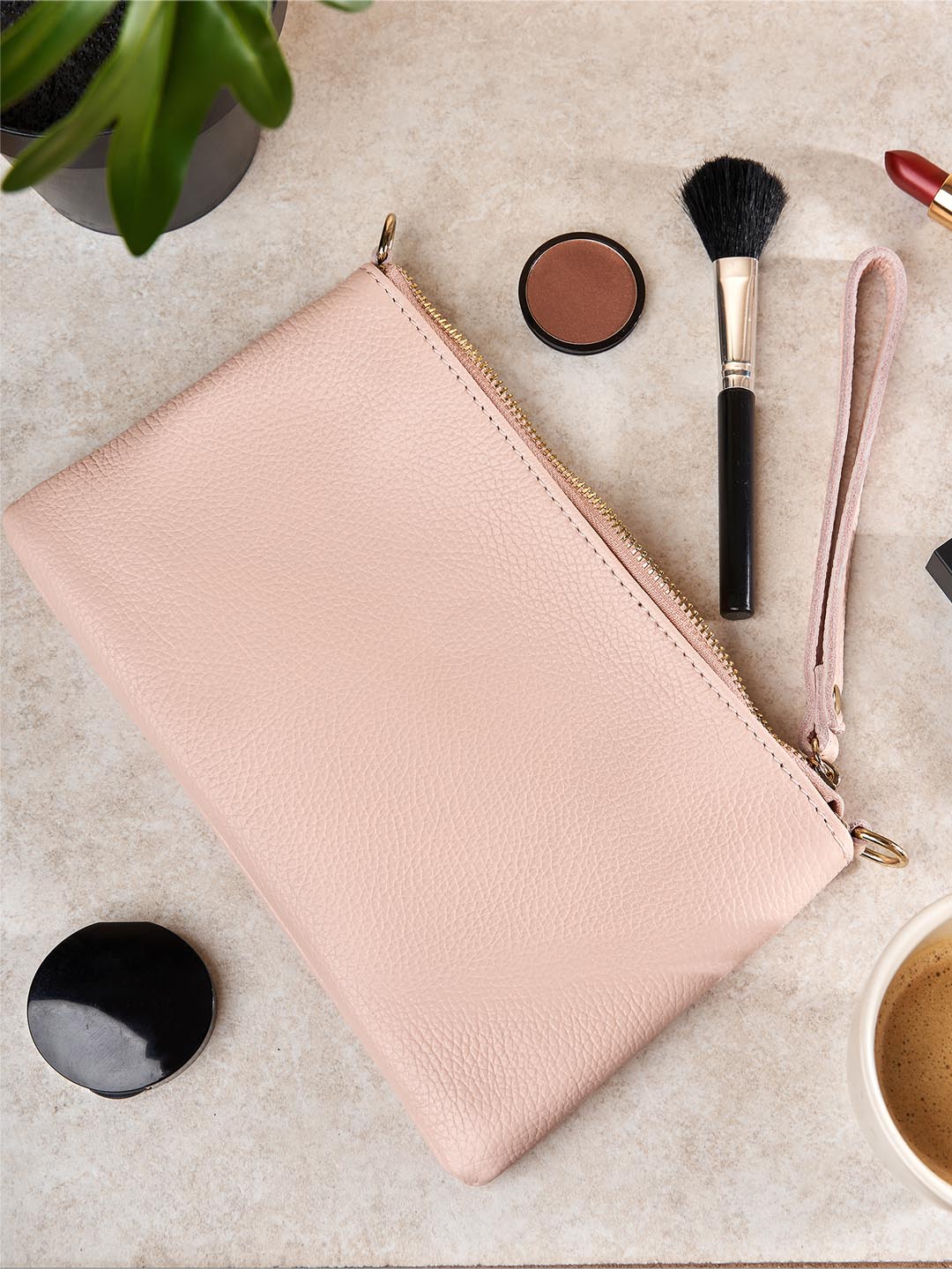 Eleganza Duo-Größe Leder-Clutch