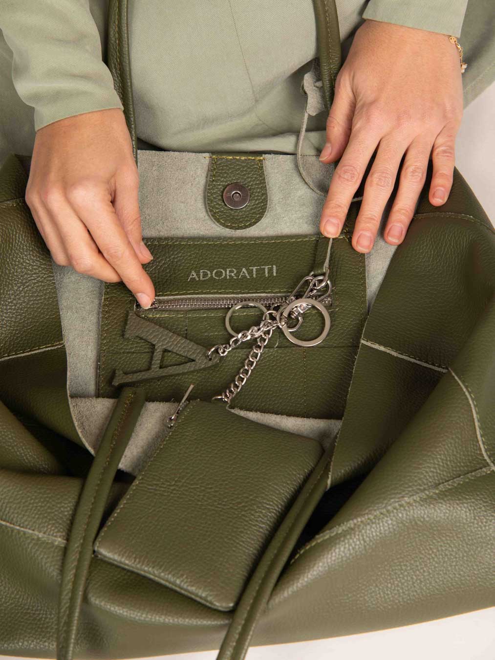 Die Carryall Leder-Tasche
