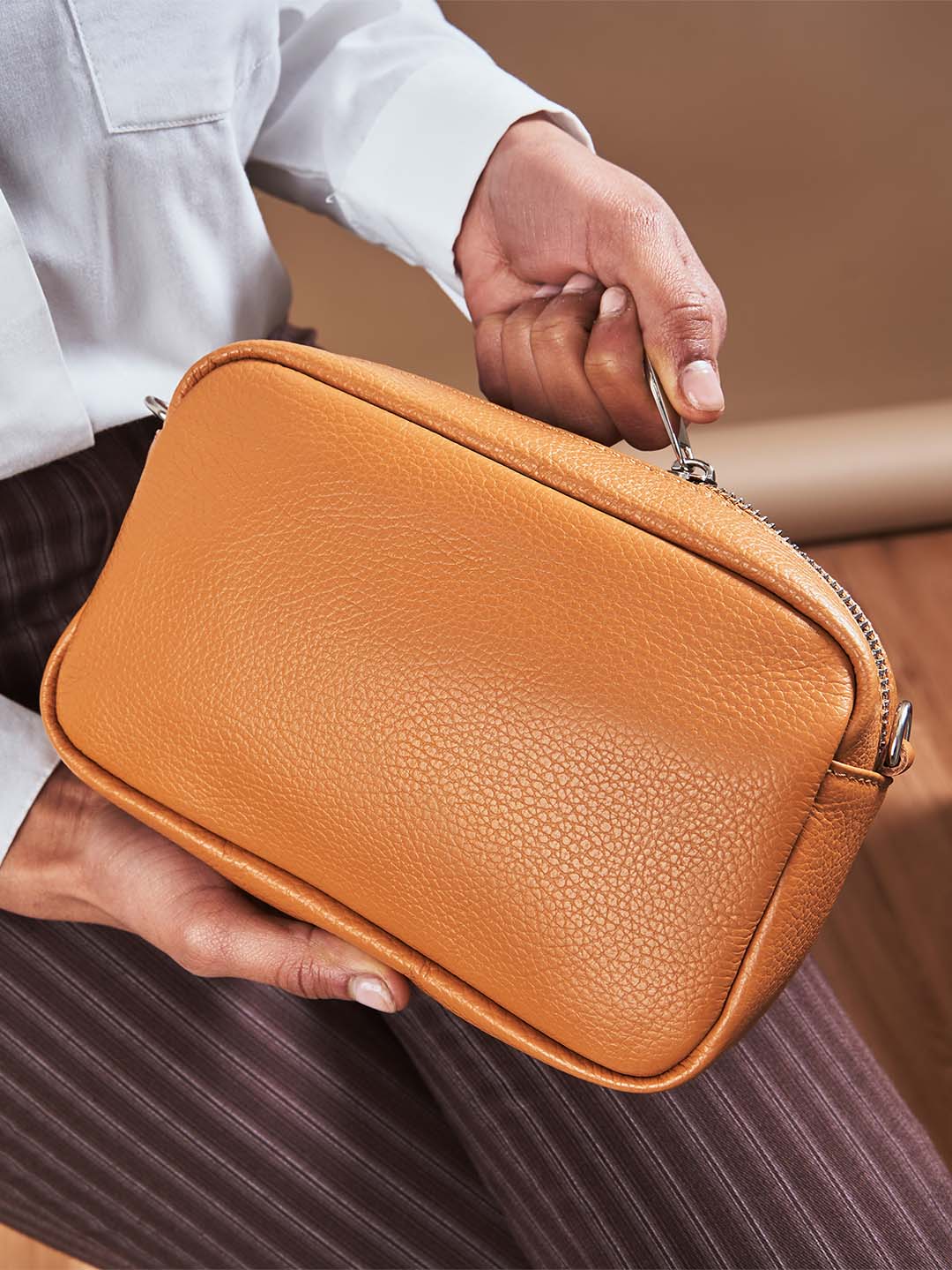Mini Leder Umhängetasche Clutch