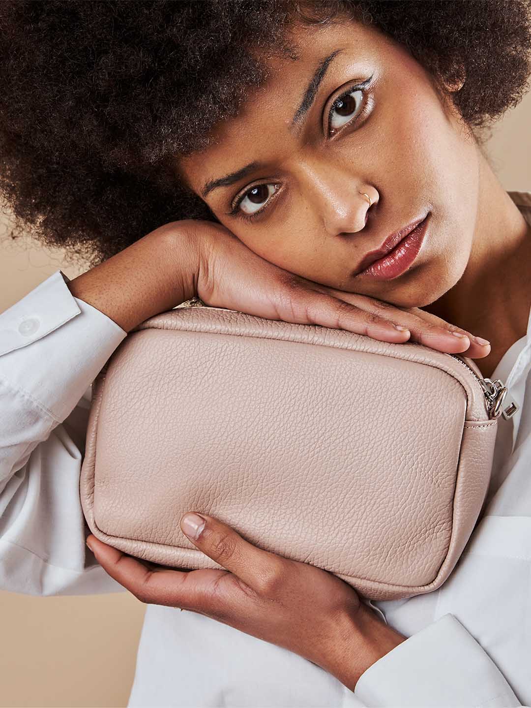 Mini Leder Umhängetasche Clutch