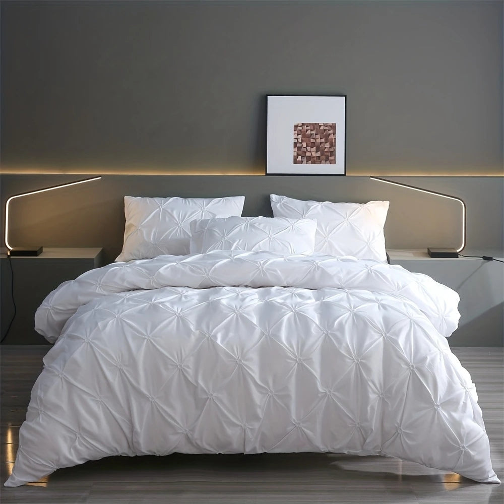 Amore Luxus Faltenbettbezug Set - Elegantes Bettwäsche Set