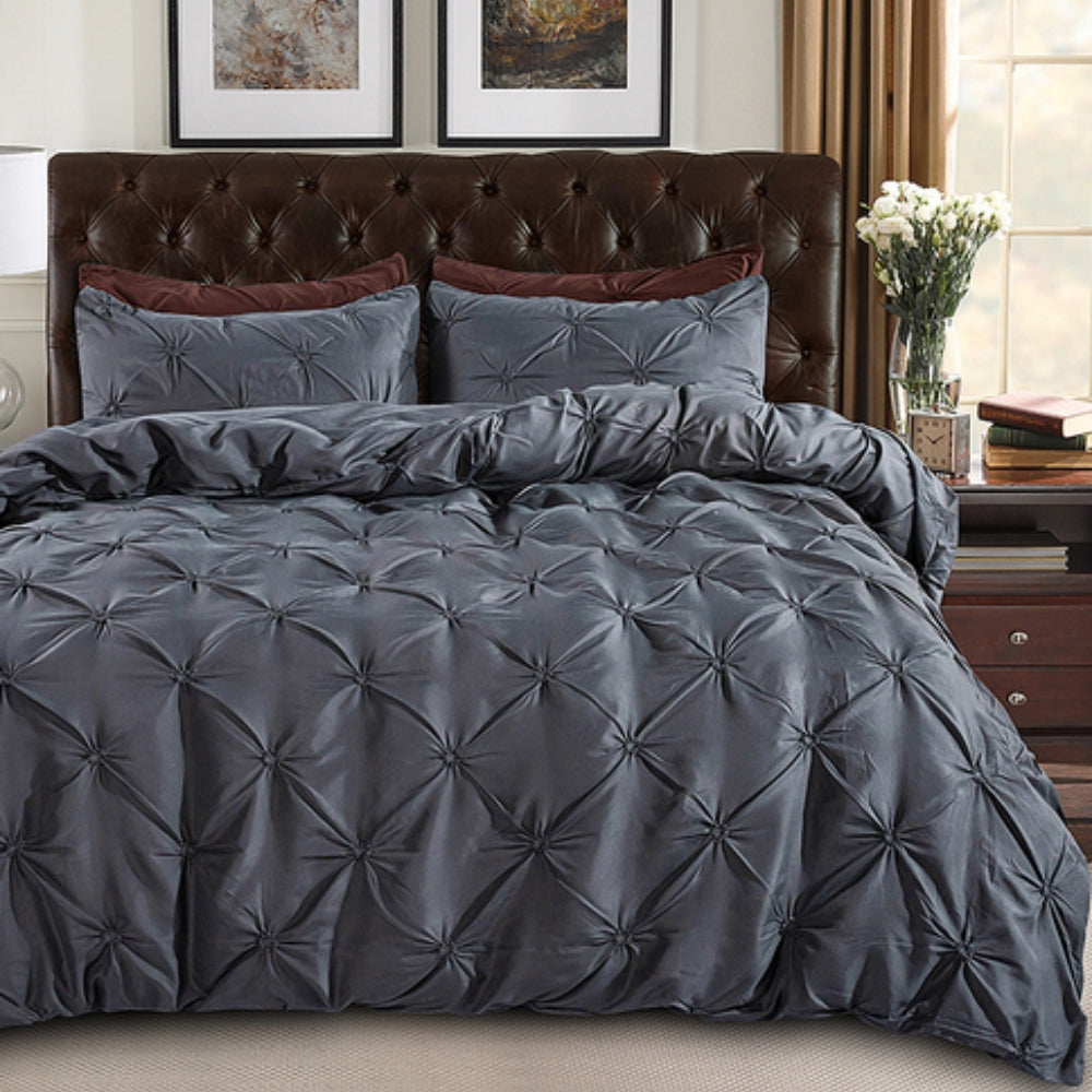 Amore Luxus Faltenbettbezug Set - Elegantes Bettwäsche Set