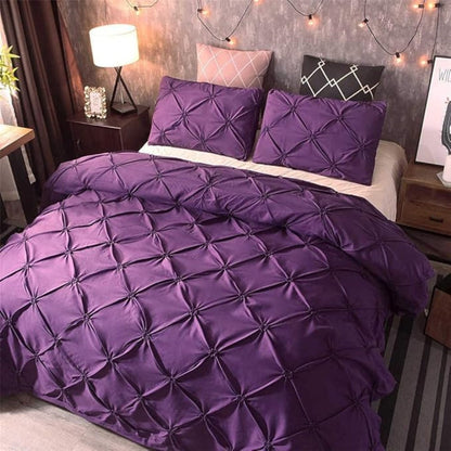 Amore Luxury Pinch Pleat Quilt Cover Set - Elegant Bedding Set