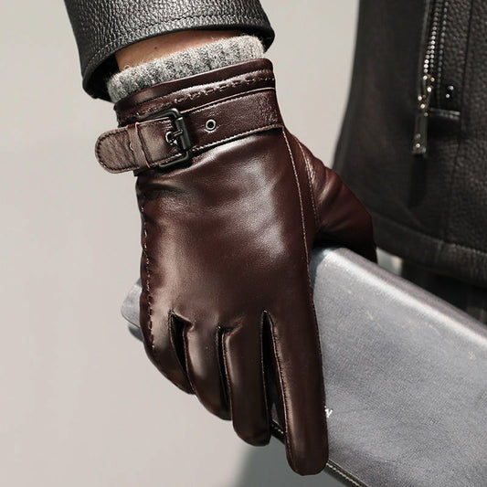 | Aster Men’s Italian Leather Gloves