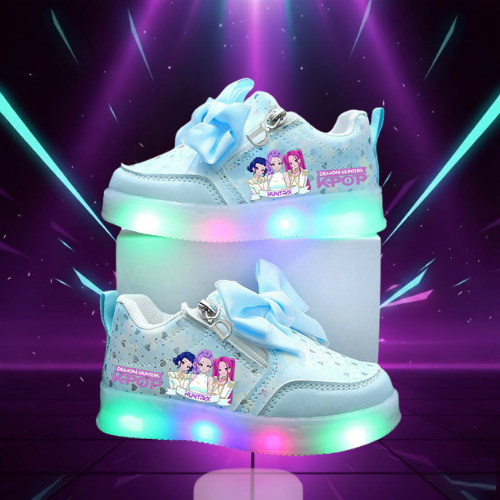 Kids' K-Pop Style LED Light-Up Trainers