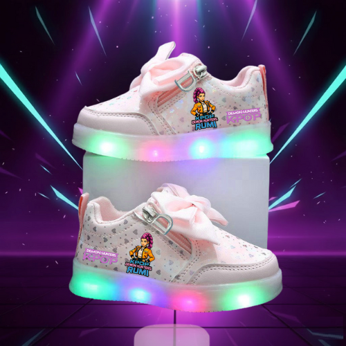 Kids' K-Pop Style LED Light-Up Trainers