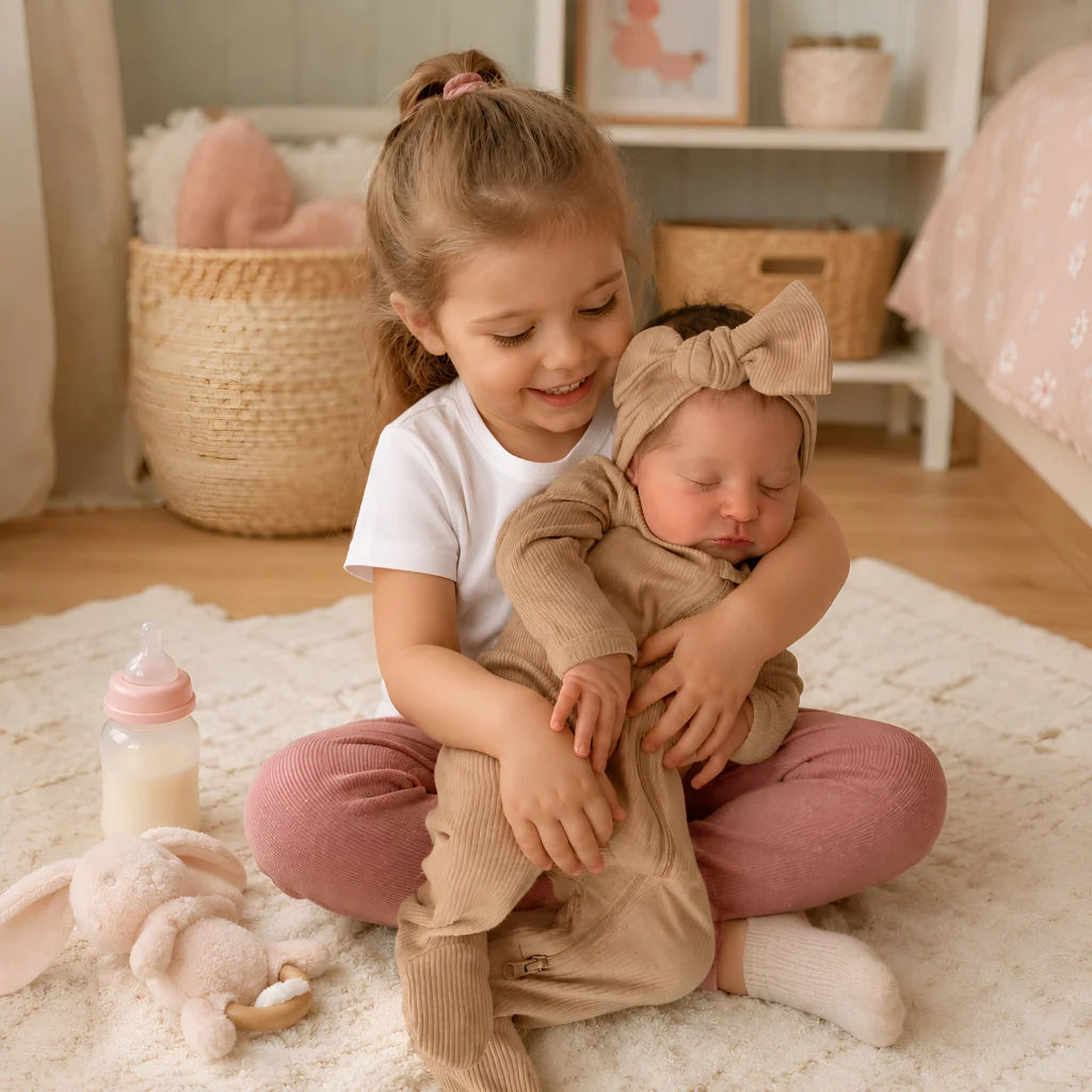 Laura Reborn Baby Girl Doll with Sleeping Expression