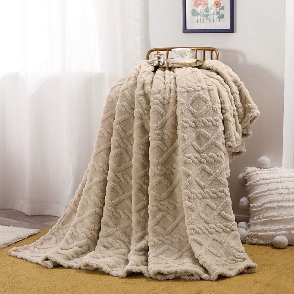 Gemütliche Cloud Haven Fleece-Wurfdecke für Wärme & Komfort