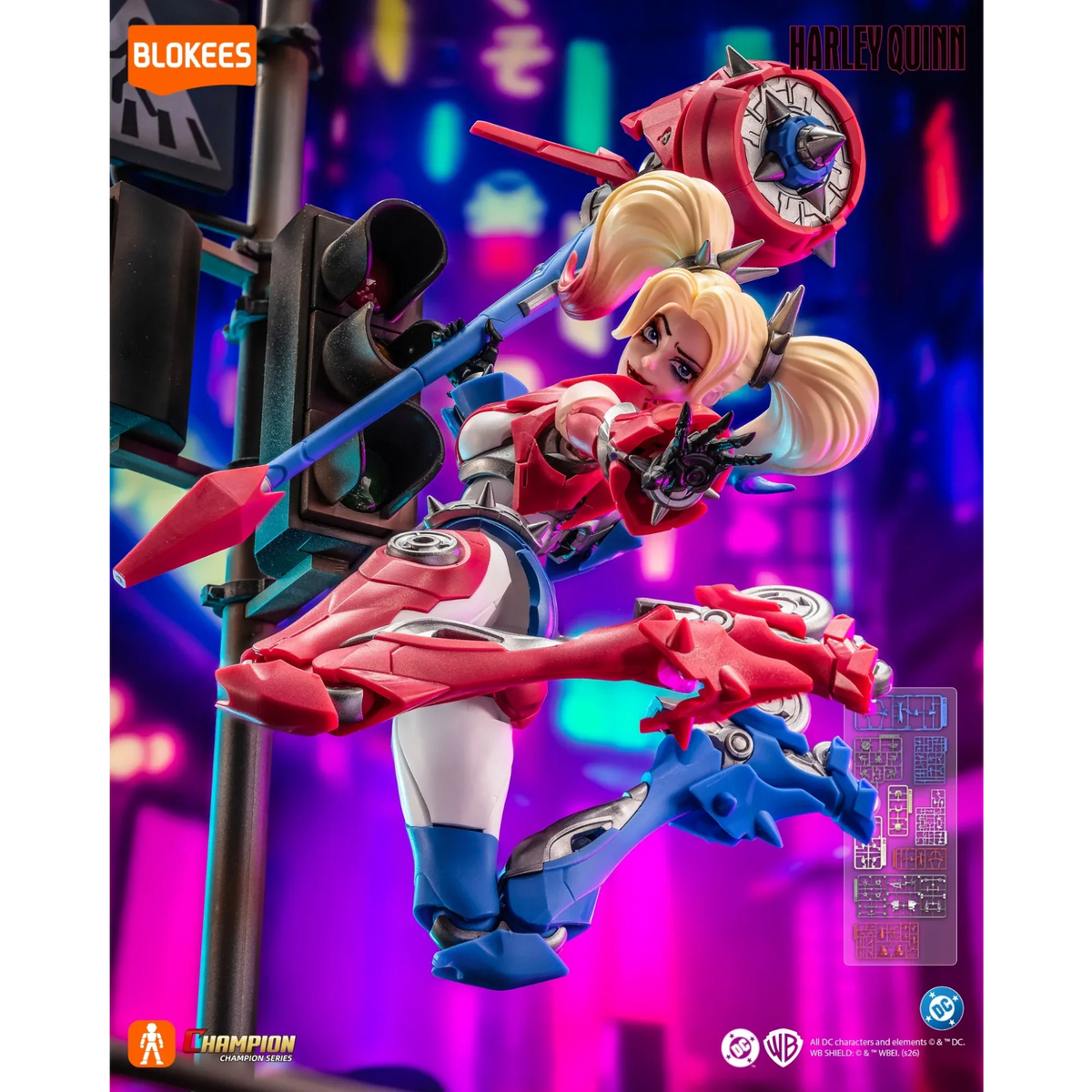 Harley Quinn bewegliches Modellbauset - Blokees