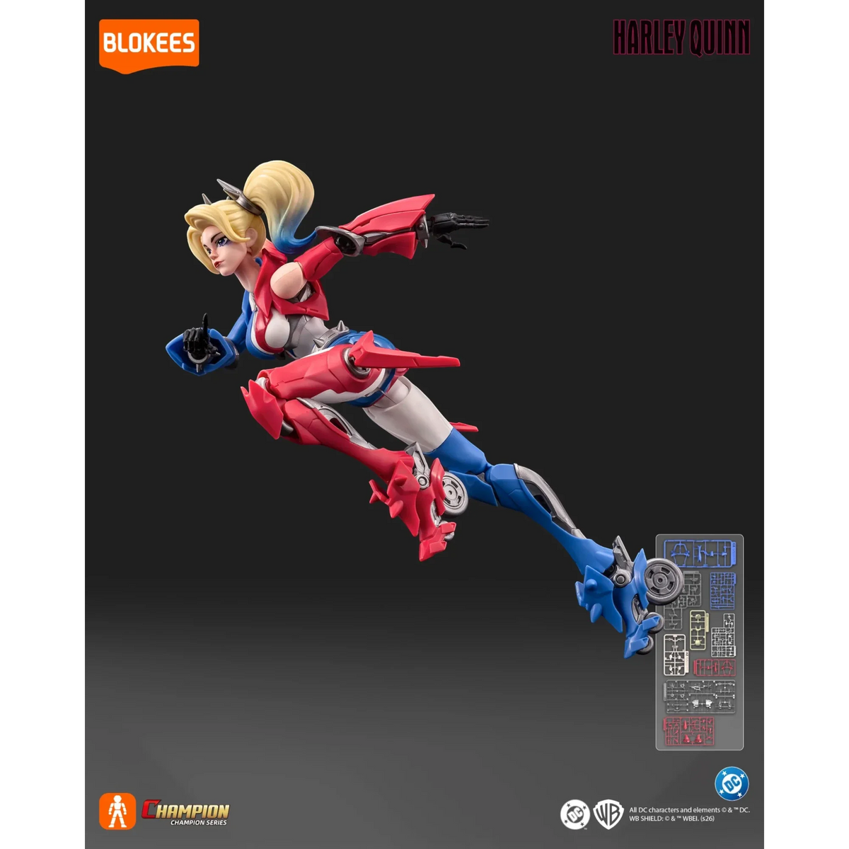 Harley Quinn bewegliches Modellbauset - Blokees