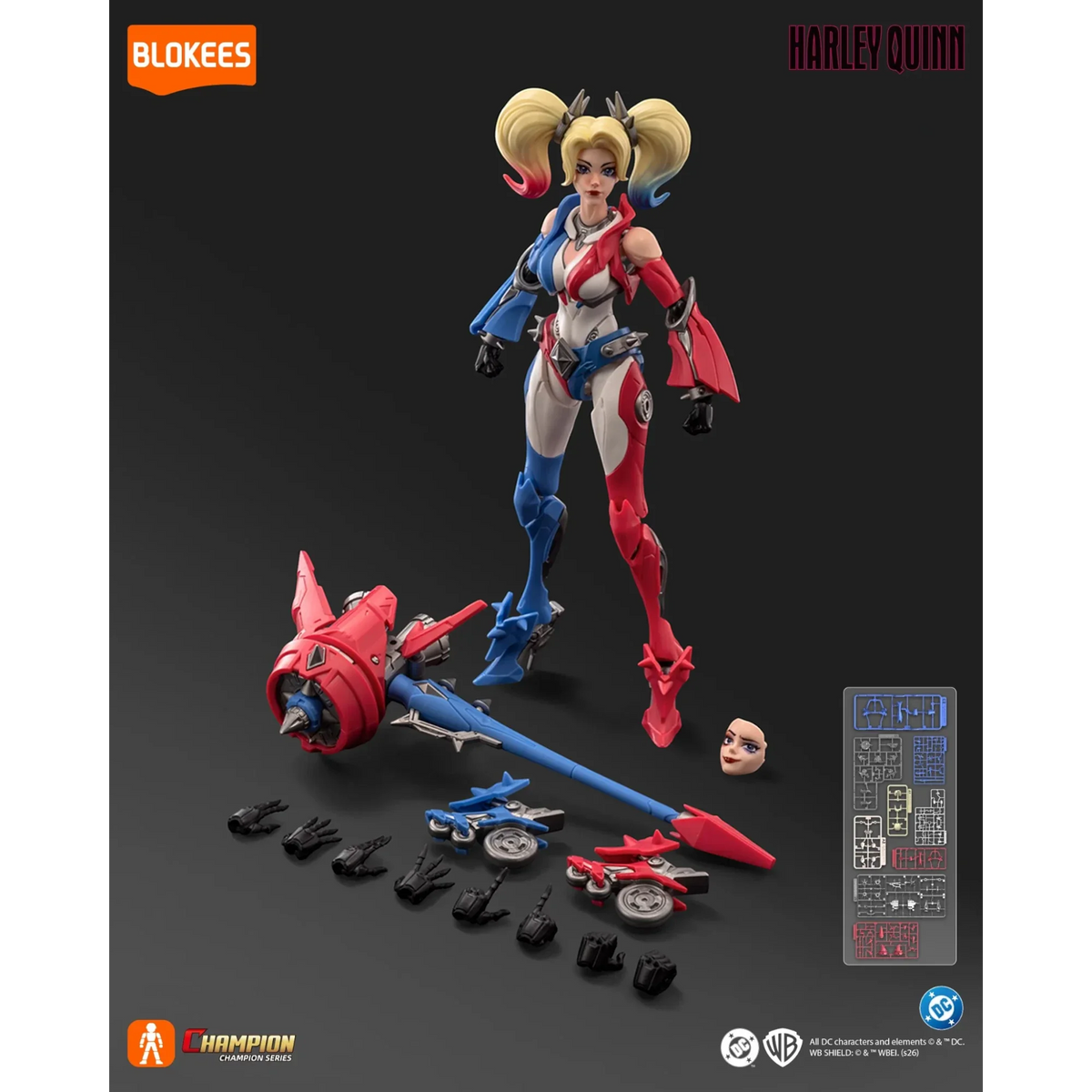 Harley Quinn bewegliches Modellbauset - Blokees