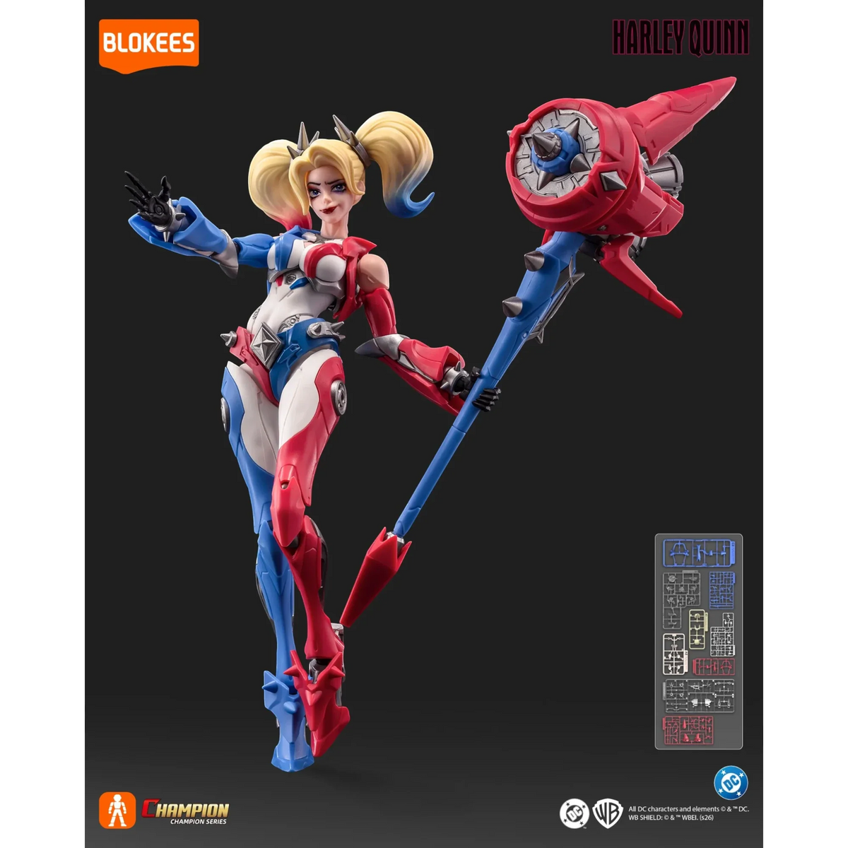 Harley Quinn bewegliches Modellbauset - Blokees
