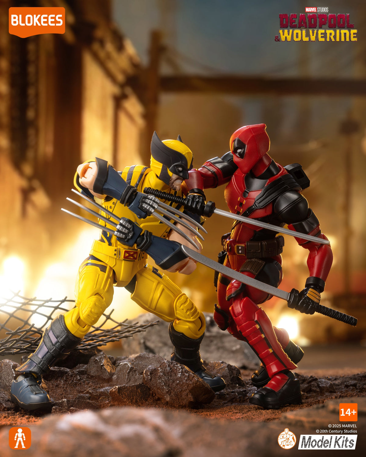 Deadpool Articulated Model Kit - Blokees