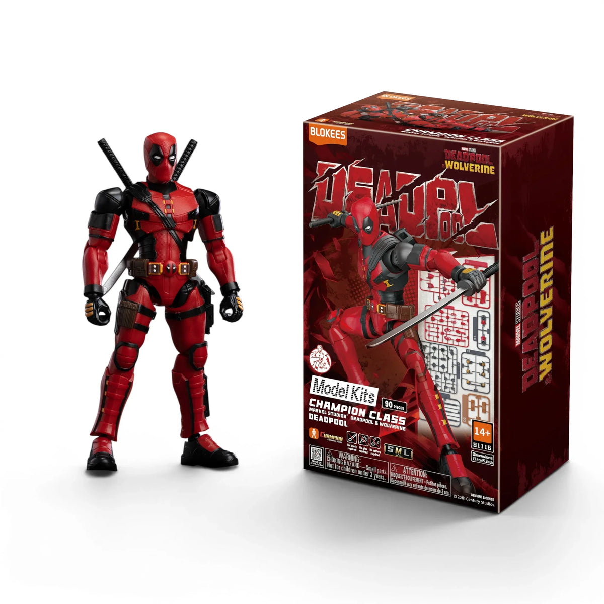 Deadpool Articulated Model Kit - Blokees