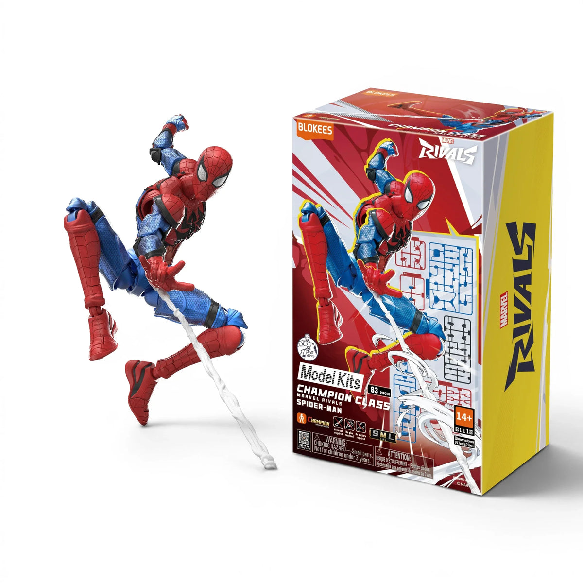 Maquette articulée de Spider-Man de Marvel Rivals - Blokees