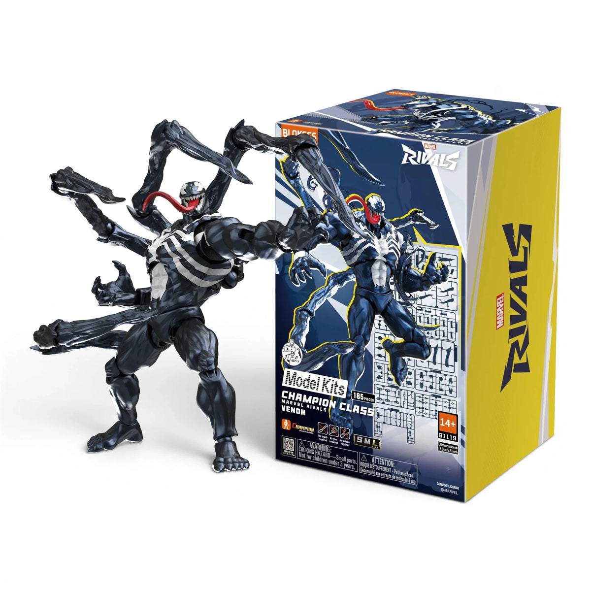 Marvel Rivals Venom beweglicher Modellbausatz - Blokees