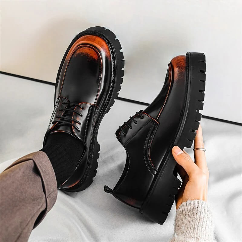 Renante | Chaussures habillées en cuir peintes à la main pour hommes