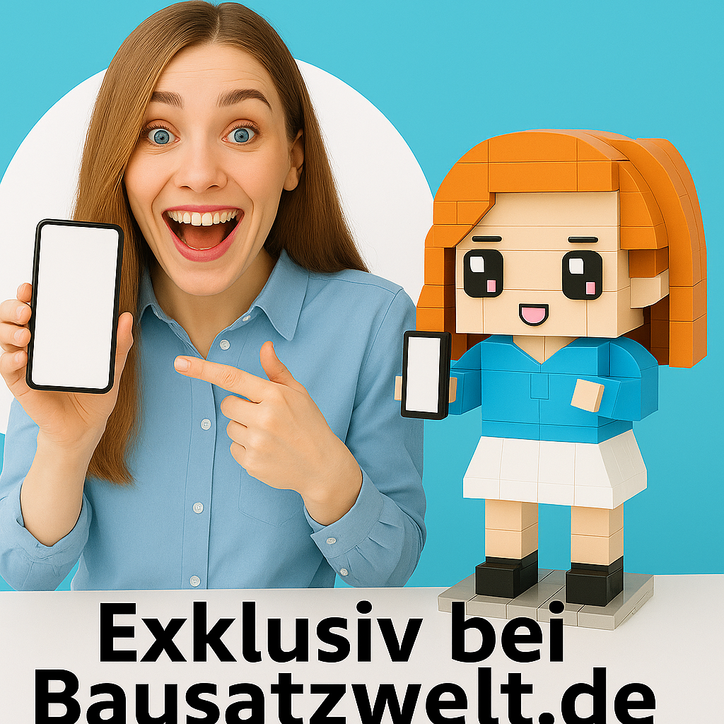 Personalised Photo Building Block Figure, One Person