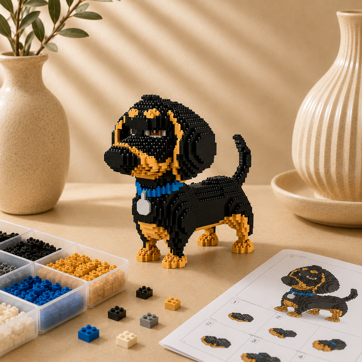 Dachshund Building Block Set, 2,000 Pieces
