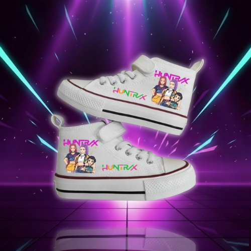 Kids' K-Pop Style High-Top Trainers
