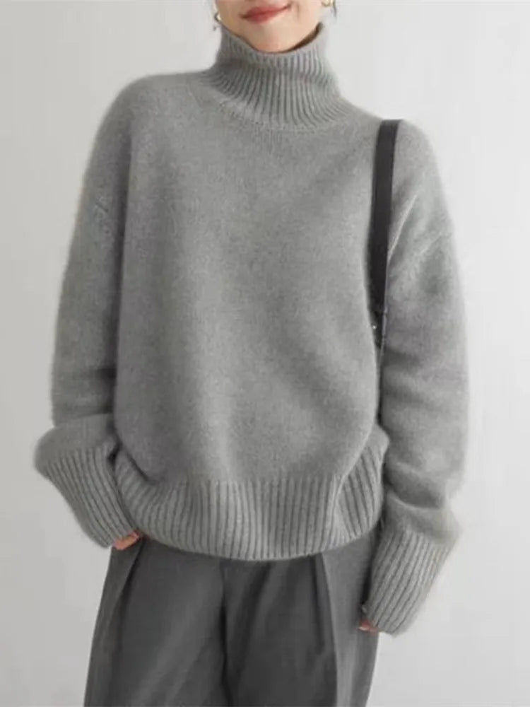 Luna - Wollrollkragenpullover