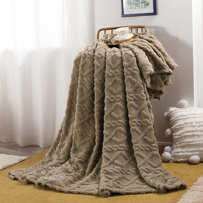 Cozy Cloud Haven Fleece Throw Blanket for Warmth & Comfort