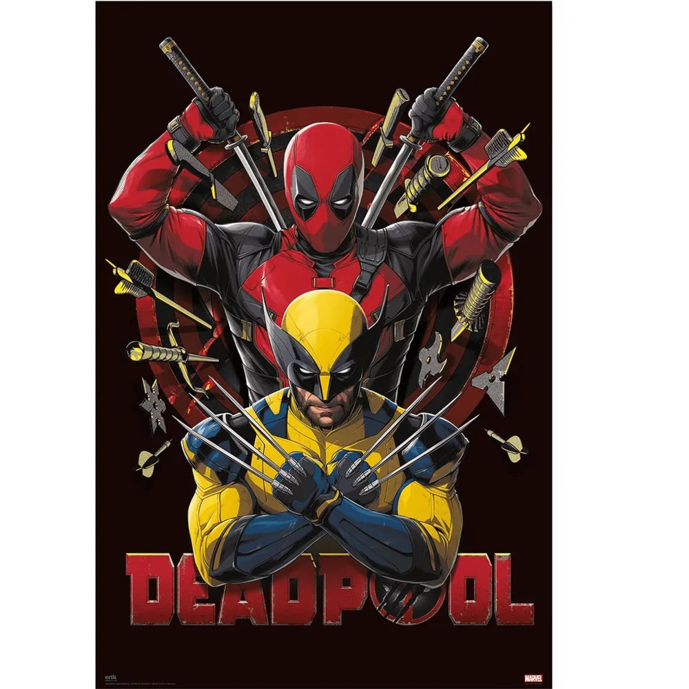 Maxi poster mural Deadpool & Wolverine - 61 x 91.5 cm
