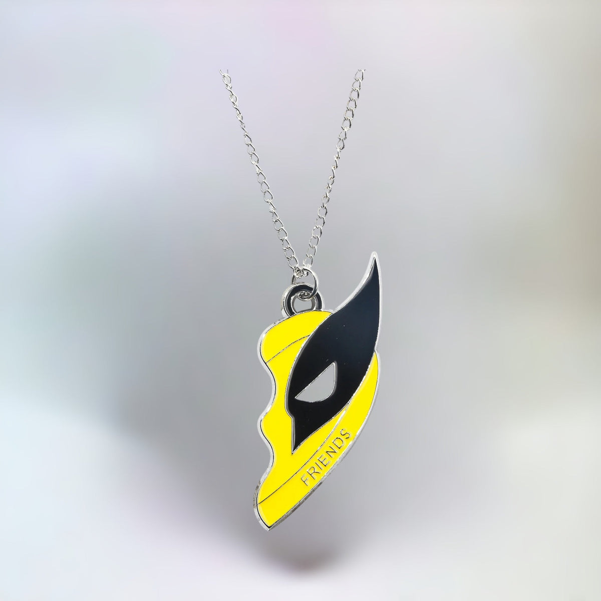 Collier d’amitié Deadpool et Wolverine - Motif cœur séparé