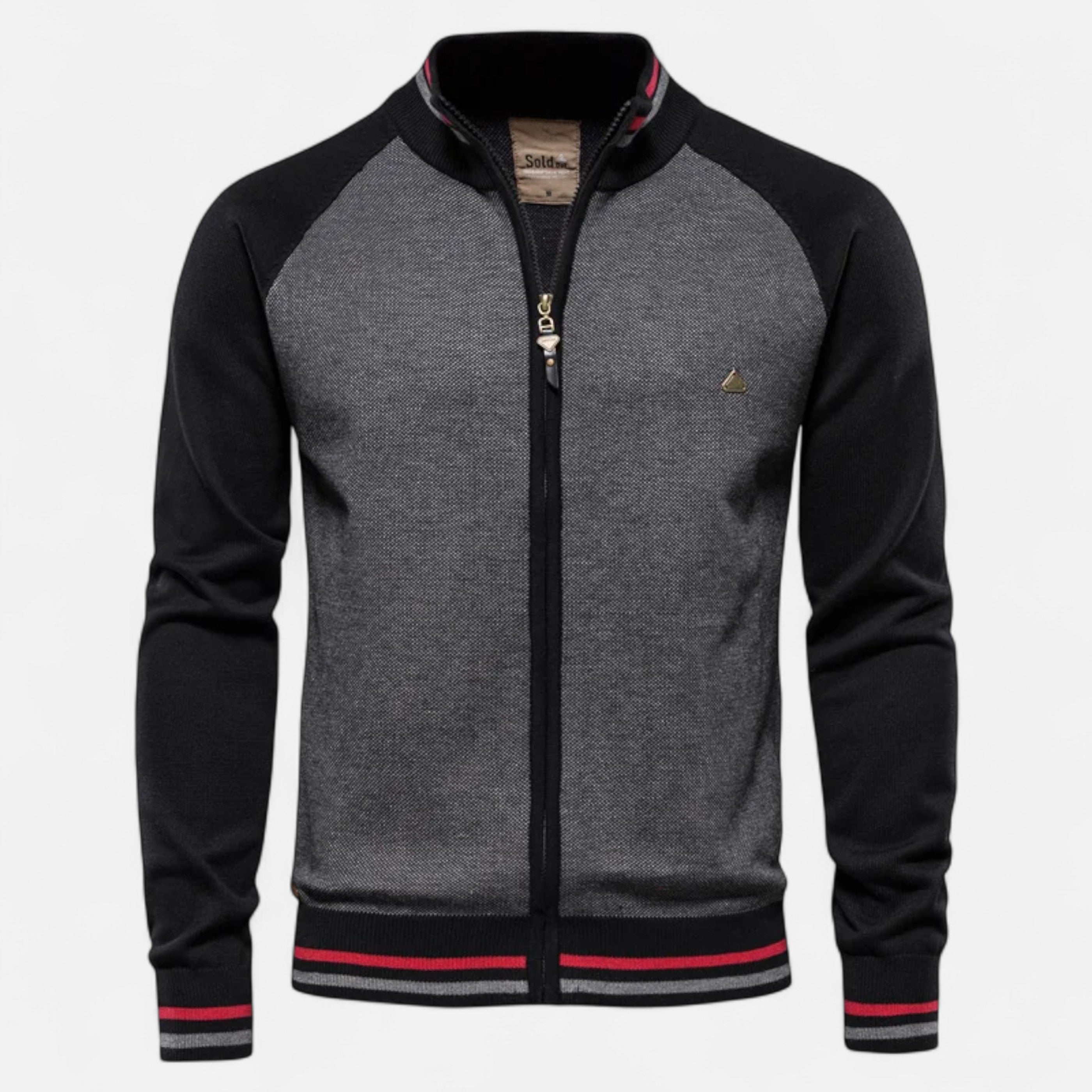 Dorevelle Herren Mit Reißverschluss Baumwollpullover
